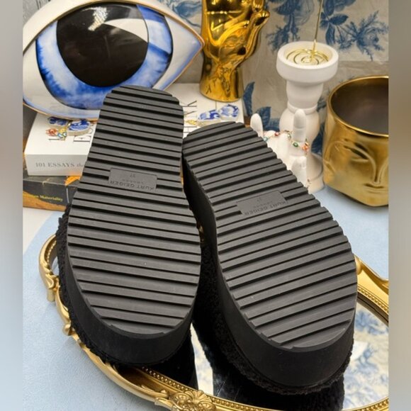 🆕 KURT GEIGER LONDON 🧿 NWOB Kensington Pump Faux-Shearling Slippers, Sz 37 US7 - Picture 11 of 13